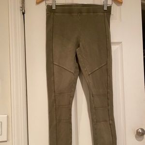 Express 00 dark green leggings